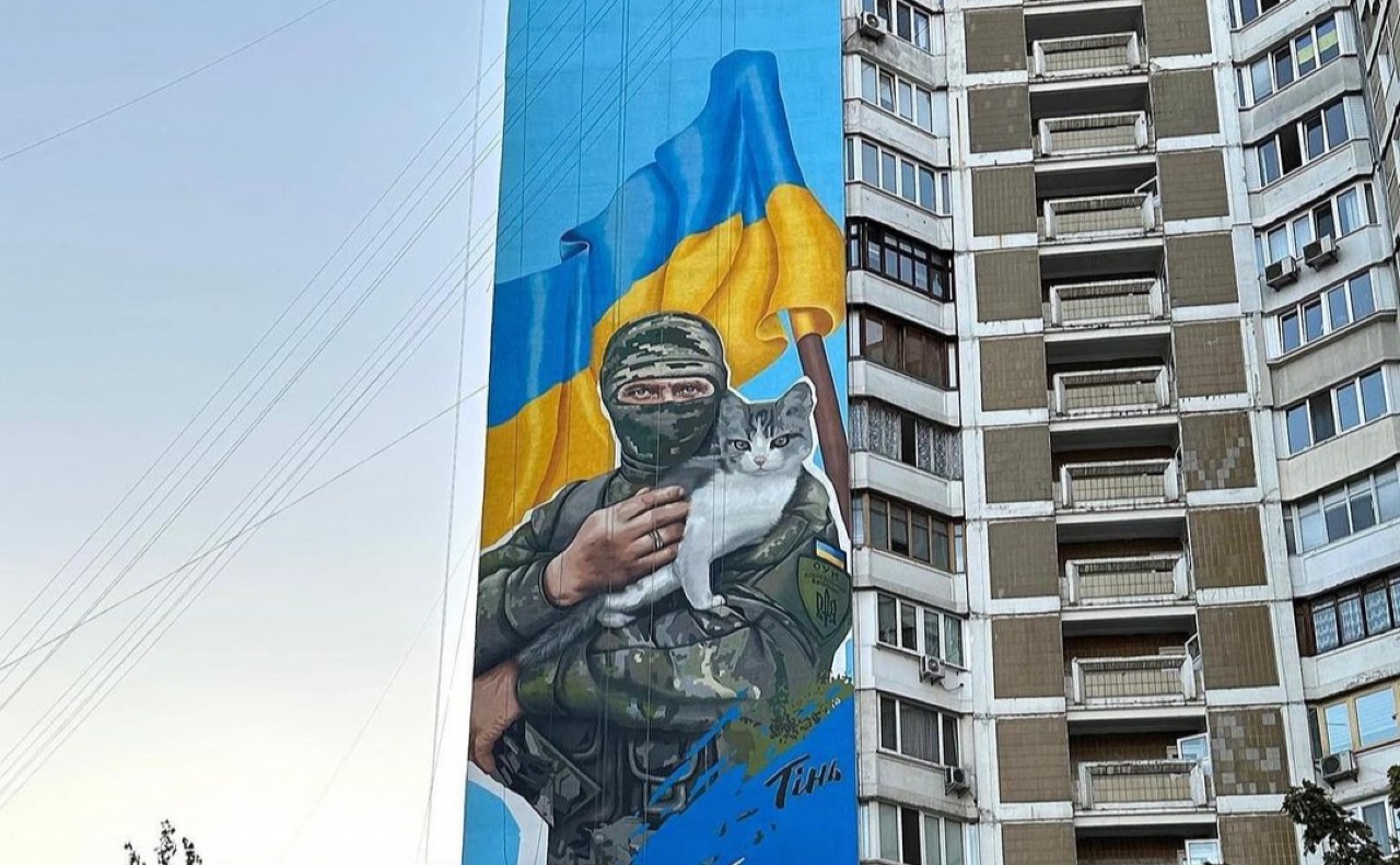 Тінь – найбільший мурал, присвячений воїнам добровольцям